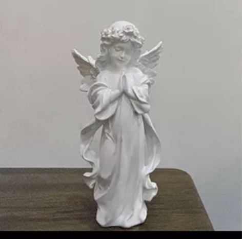展馆搬迁，天使摆件北欧风雕塑装饰品复古白色...
