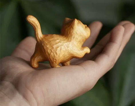 元也先生 木雕猫咪  Binana系列 M...