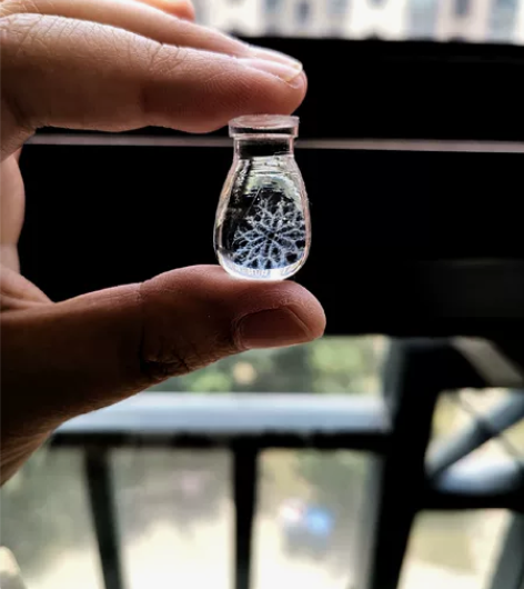 一片雪 项链一片雪  新雪自边际消亡，以自...