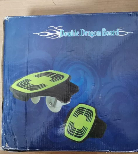 双龙板，分体式滑板，蓝色 九成新，因为没学...