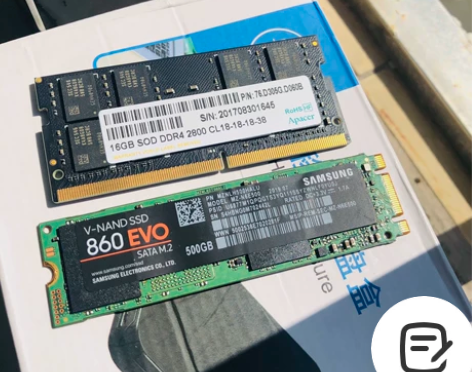 三星860evo500G固态硬盘，华硕笔记...