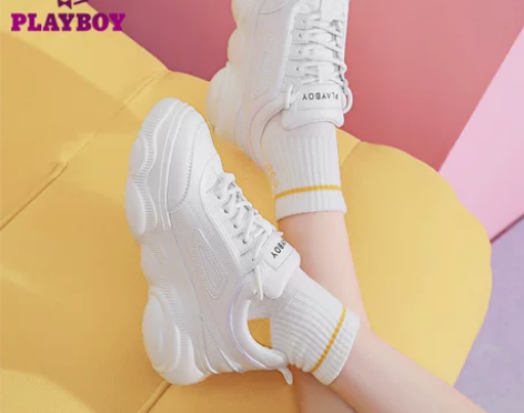 花花公子老爹鞋女2022春季新款百搭运动休...