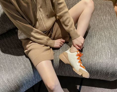 ZKEODEAO/尊克迪奥女鞋厚底运动鞋女...