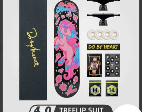 【DBH滑板】 男女初学者专业双翘组装短板...