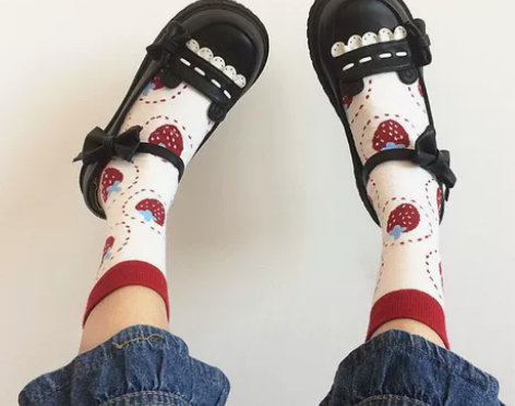 【萌卡酱lolita】波波熊日系原创平底娃...