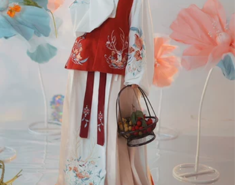 耀春林间鹿原创明制拜年汉服女中国风马面裙比...