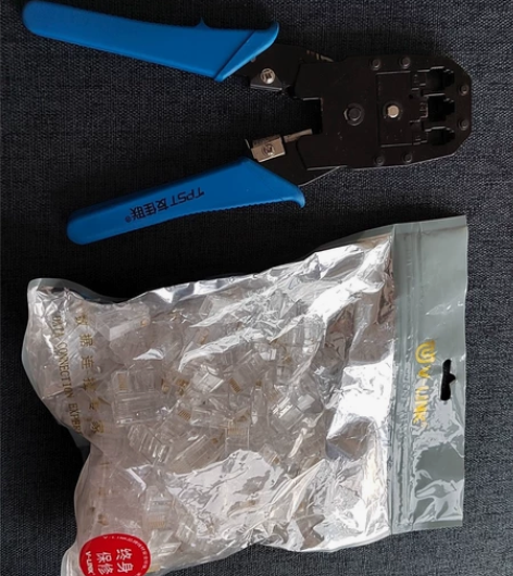 网线钳子，水晶头，短网线还剩总长度30米的...
