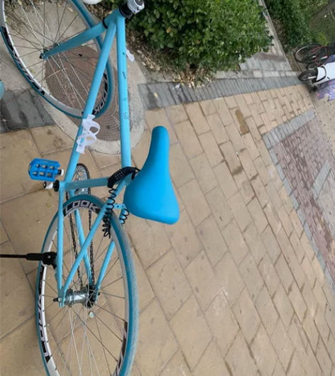 拼多多入手,不到一个月,实在是不会骑死飞,...