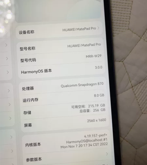 华为  mate pad pro 10.8...