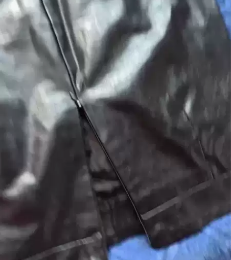 黑色皮裙中长款过膝半身裙高腰后开叉大码一步...