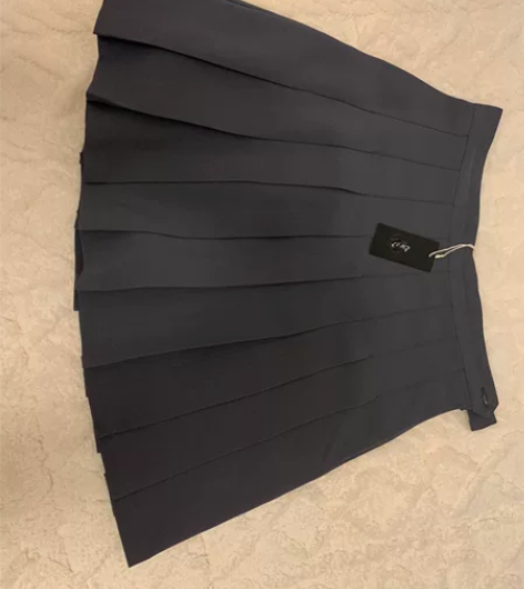 学院高腰显瘦百褶裙A字裙短裙半身裙 全新带...