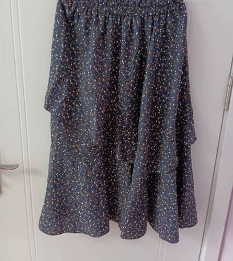 韩国碎花不规则蛋糕裙均码 (图片是为了挂牢...