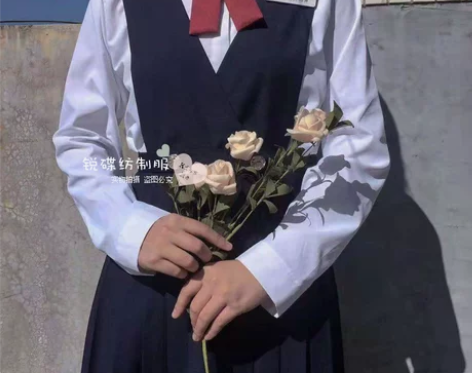 新款学生JK制服护奶裙学院风连衣裙 浓绀色...