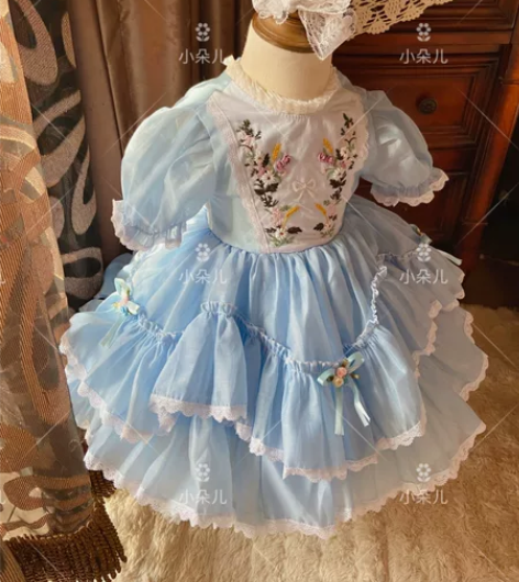 手作裙 非vintage西班牙 手工裙宝宝...