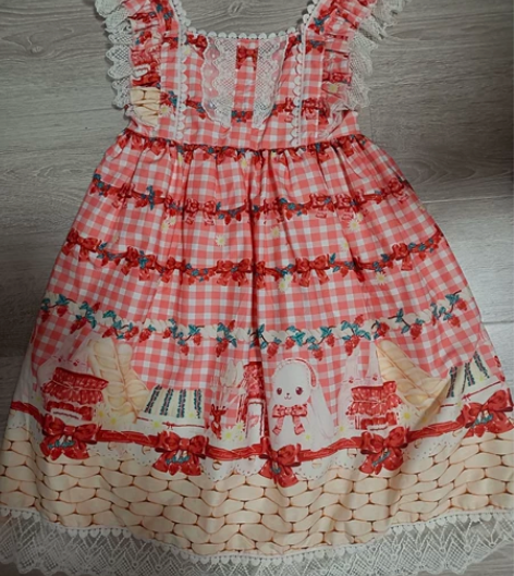 jsklo裙洛丽塔可爱风兔子草莓纯欲 可爱...