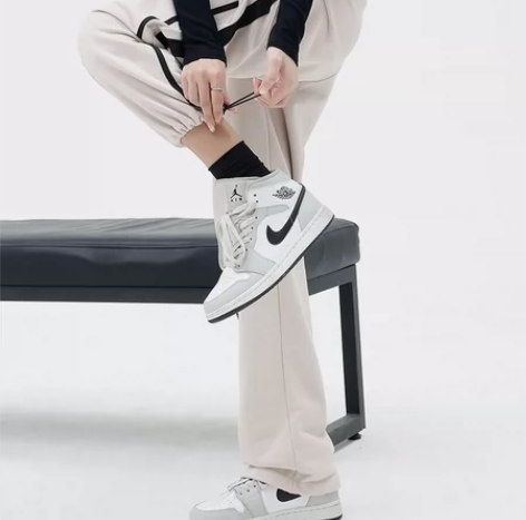 KEN STUDIO美式街头卫裤女秋冬条纹...