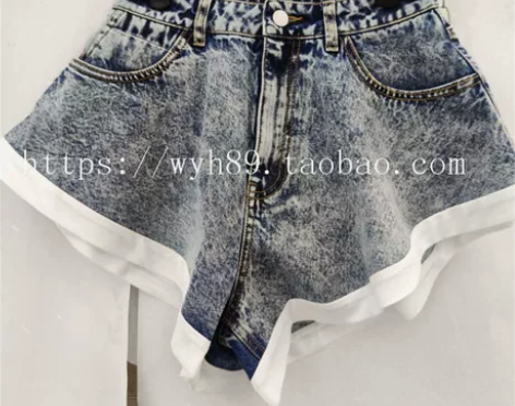 2020夏季小众设计感超火网红荷叶边拼色高...