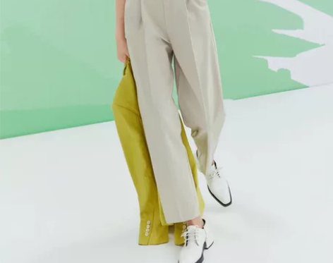 丽丽 气质双排扣修身高腰西装裤休闲裤女 商...