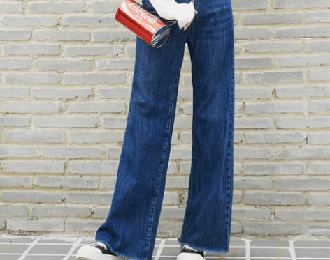 【1212价】2018新款牛仔裤女阔腿裤高...