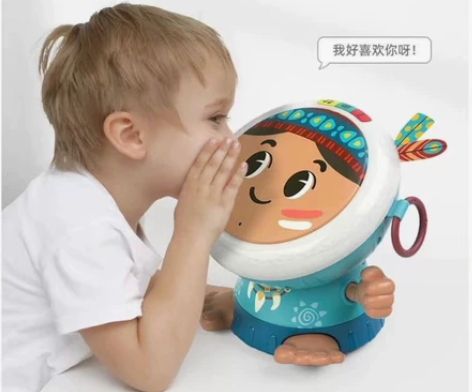 汇乐能唱会跳的手拍鼓民族小鼓宝宝音乐续航4...