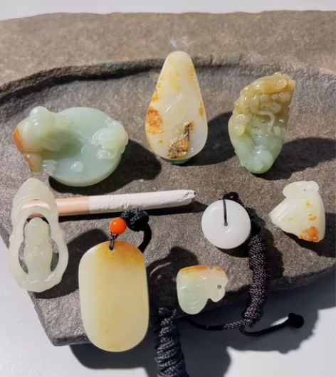 和田玉籽料名家作品一览,省级玉雕大师作品,...