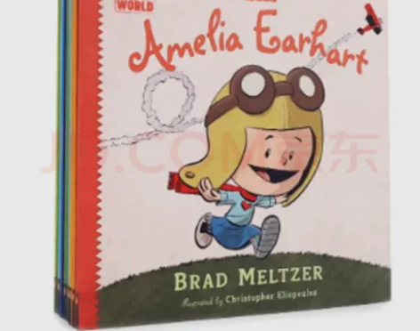 毛毛虫 兰登漫画式人物名人传记 8册 英语...