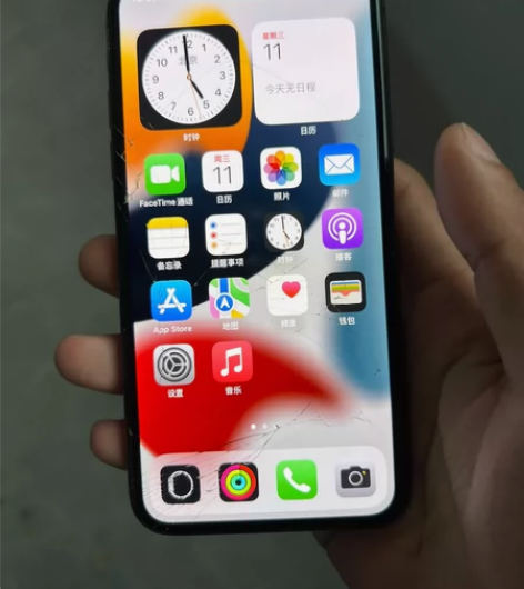 iPhoneX港版64g全网通，刚刚摔坏的...