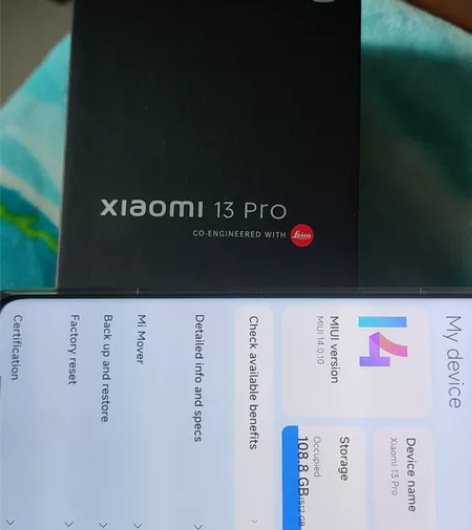 京东购入小米13pro，自用，12.30激...
