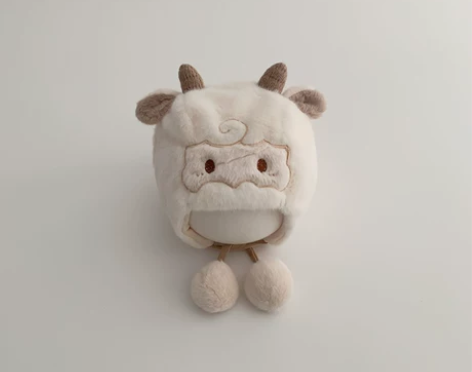 婴儿帽子秋冬款加厚保暖护耳毛绒帽宝宝雷锋帽...