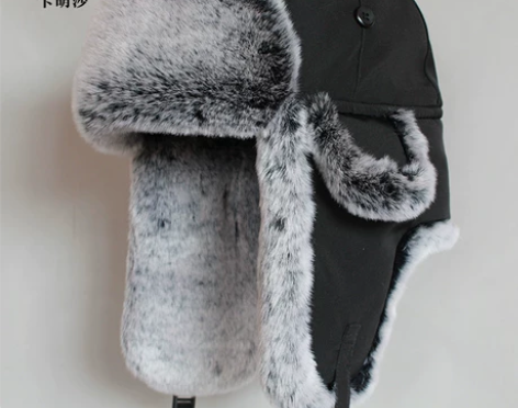 KAMOSA东北棉帽雷锋帽男女士帽子滑雪帽...