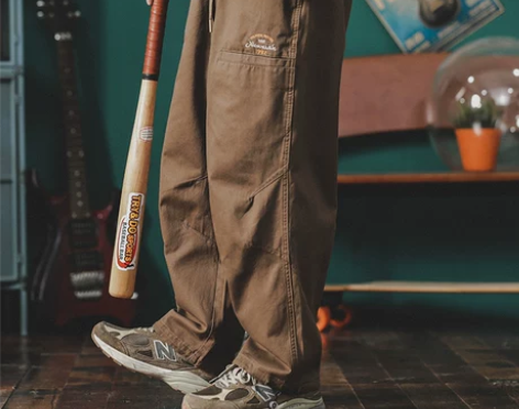 日系cityboy休闲裤男宽松加肥加大码春...