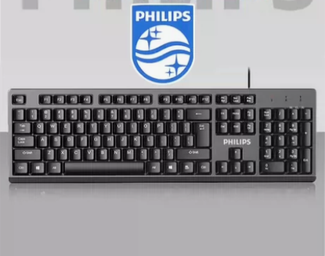 【全新正品】飞利浦键盘USB有线电脑台式笔...