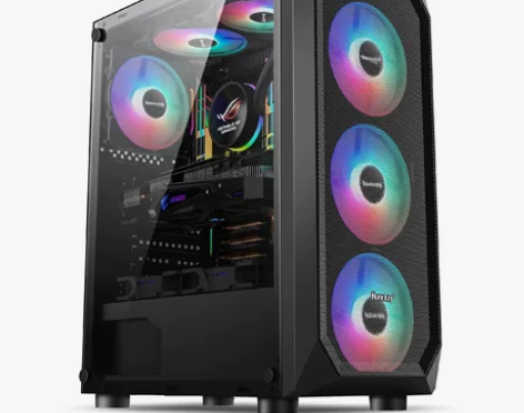 航嘉 暗夜猎手5 电脑机箱台式DIY全侧透...