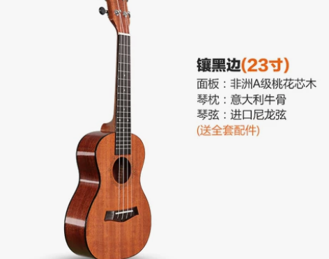 23寸尤克里里,送包送教程书... 买来学...
