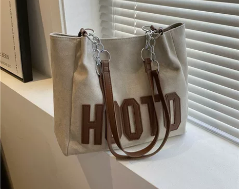 女单肩包大容量简约手提休闲包托特包 全新挎...