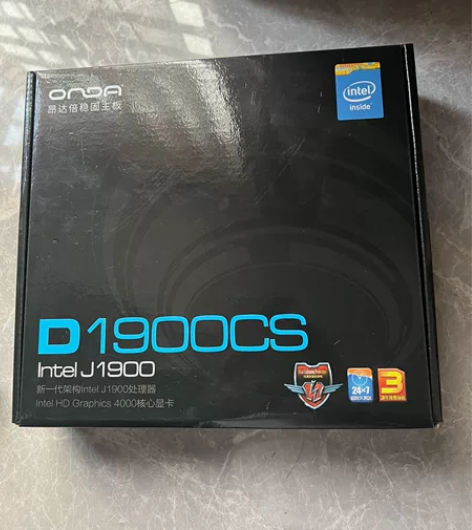 电脑主板 昂达D1900CS  买来就试了...
