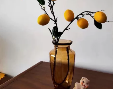 【清仓】欧式简约玻璃花瓶彩色透明家居装饰客...