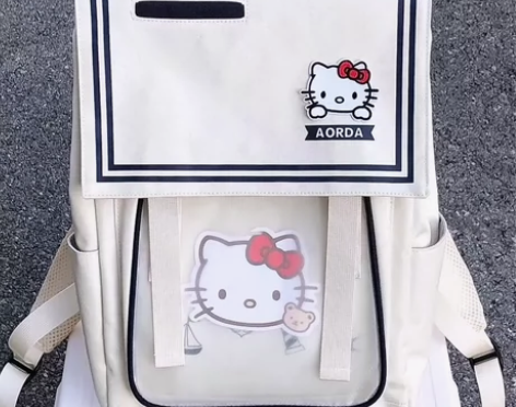 Hellokitty双肩包女2022新款可...