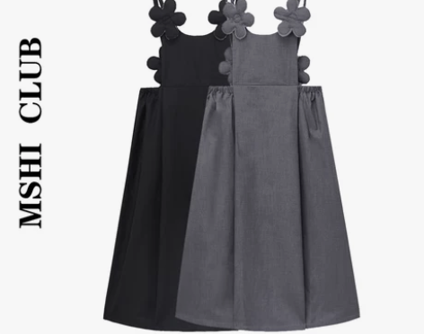 MSHI CLUB高级感气质连衣裙秋装别致...