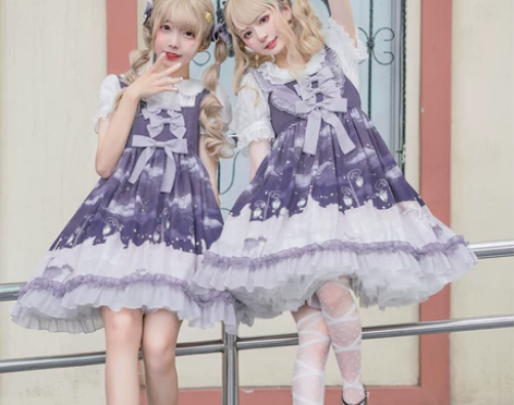 巴朵妮lolita原创正版星空猫jsk m...