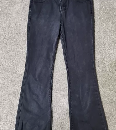 mind bridge黑色喇叭牛仔裤 小喇...