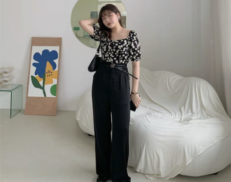 大面菁休闲裤女2020年春季宽松显瘦百搭高...