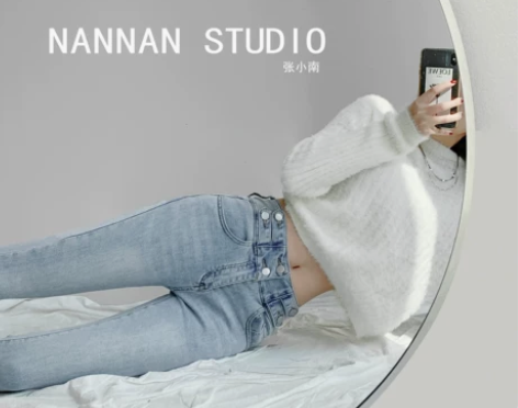 欧美显瘦高腰排扣牛仔裤女夏季修身紧身小脚裤...