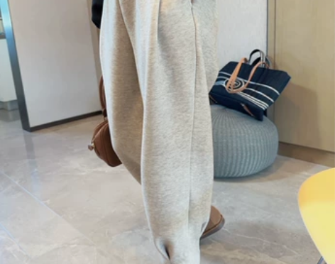 韩国东大门女装冬季休闲亲肤加绒加厚压褶松紧...