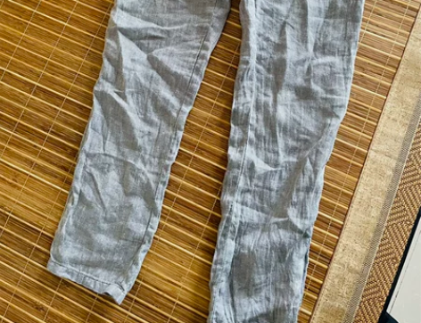 ZARA 男童棉麻裤 152码 春秋穿 配...