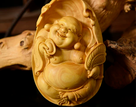 小叶黄杨木雕创意手把件汽车载挂件文玩手工礼...