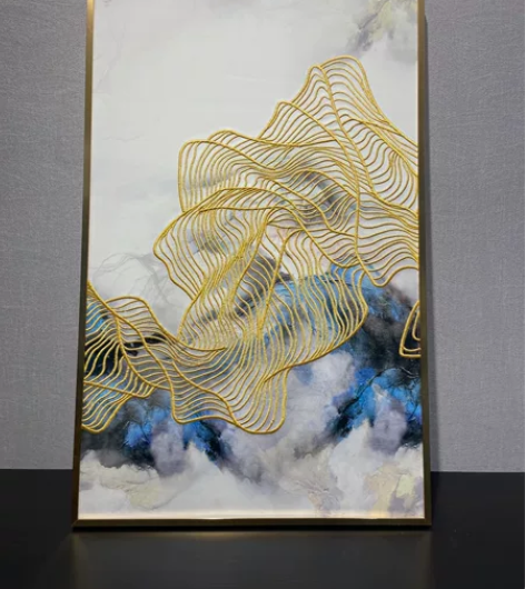 刺绣挂画，长50.5cm，高80.5cm ...