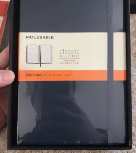 moleskine彩色笔记本记事本 封面硬...