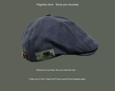 外贸货，全新日系街头潮牌贴布标贝雷帽 美式...