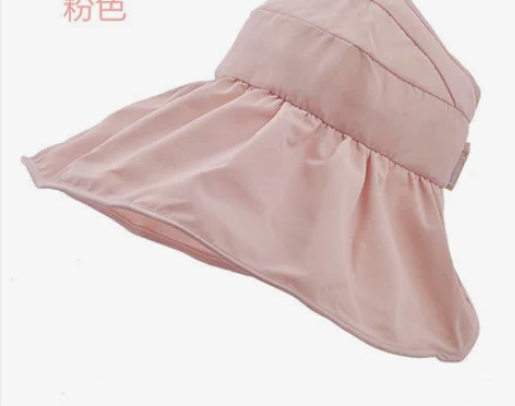夏天女遮阳帽韩版户外防紫外线沙滩帽子大沿防...